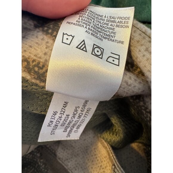 Cabela’s Camo Pants Microtex Size 30 W 32" L Soft Flannel Zipper Pockets NWOT - Picture 9 of 12